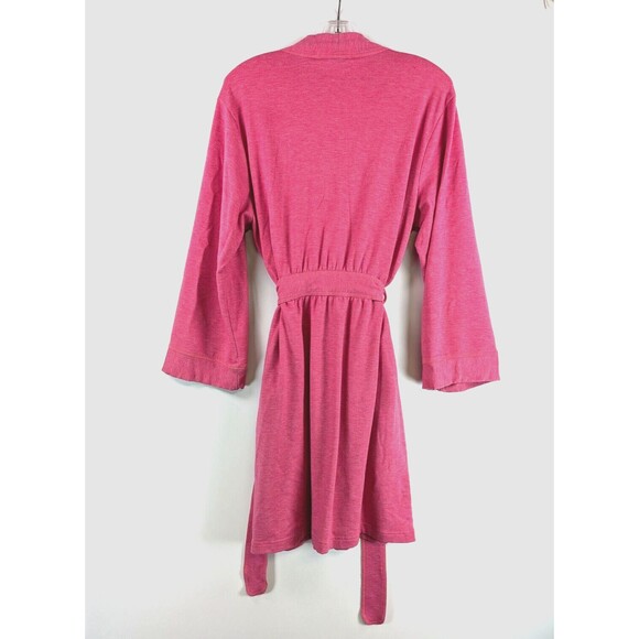 Charter Club Womens Robe With Tie Long Sleeve Pockets Size L Pink - Picture 6 of 15